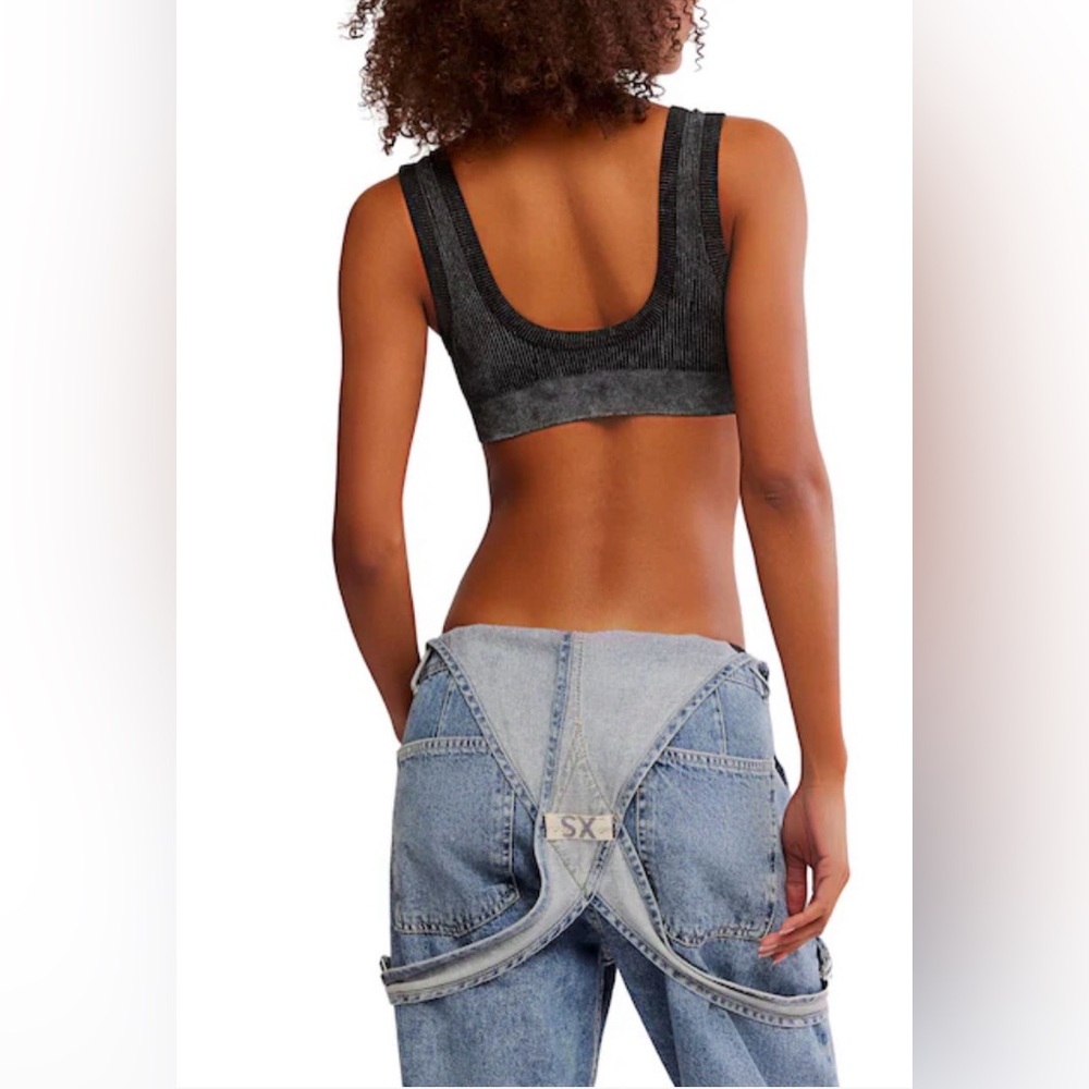 Free People Everyday Lou Scoop Bralette. NWT. Black - Picture 4 of 4